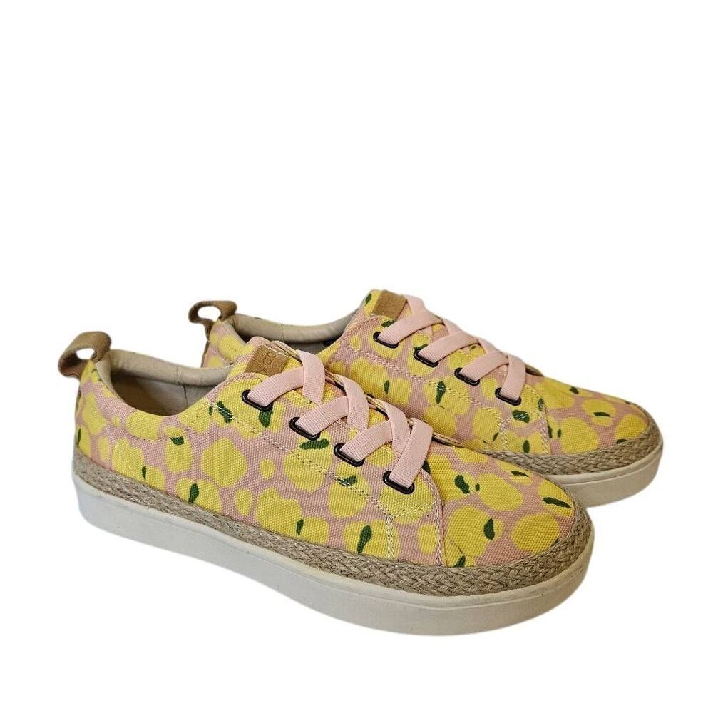 Spenco Orthotic womens sneakers,  pink/yellow.  Size 10.